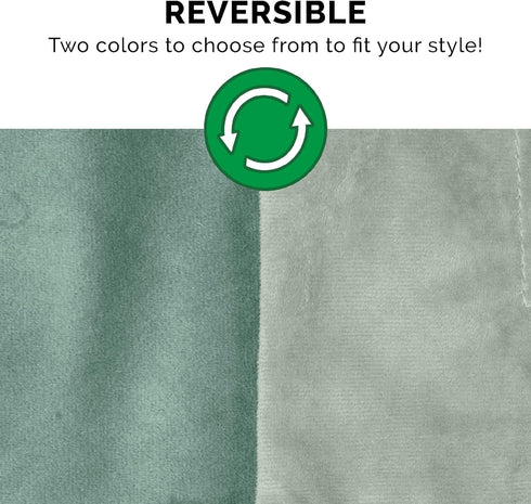 Furhaven Waterproof Throw Blanket for Dogs & Indoor Cats - Washable Luxe Velvet Blanket - Celadon Green, Large