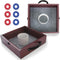 TRIUMPH SPORTS USA Premium Washer Toss Game, Includes 2 Felt-Lined Washer Boxes and Steel Washers, Brown