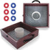 TRIUMPH SPORTS USA Premium Washer Toss Game, Includes 2 Felt-Lined Washer Boxes and Steel Washers, Brown