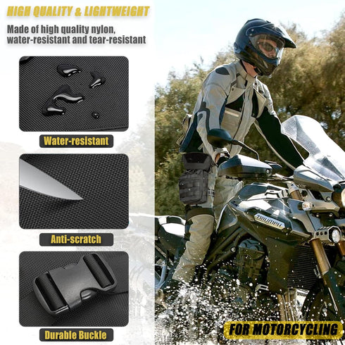 CLTAC Pack Tactical Drop Leg Bag Utility Pouch Molle for Outdoor Motorcycle Cycling Hunting Hiking with CCW Gun Holster