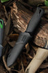 Ganzo G807-BK Fixed Blade Knife, 9CR14 Stainless Steel Blade, Black, Ergonomic Anti-Slip Handle, with Scabbard