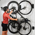 Vibrelli Swivel Bike Wall Mount, Vertical Bike Rack for Garage, Bike Hangers for MTB, Road, eBike, Storage Hooks for