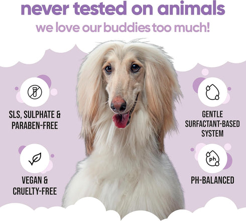 Buddycare B5 (16.90oz) White Dog Shampoo by | Dry Skin & Itchy Skin Relief for Smelly Dogs | Deep Cleansing Shampoo