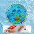 Generic Aqua Cats Water Mat with Fish,Cat Dog Water Mat,Thickened Durable Non-Slip Playmat, Durable Easy Clean,Suitable