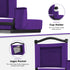 Fragess Bleacher seat, Stadium Seats with Back Support and Thick Cushion, Bleacher Chairs with Shoulder Strap and Side