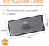 K&H Pet Products Pet Bed Warmer, Waterproof Heated Pad to Insert Inside Indoor Cat and Dog Beds, Gray Large