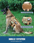 Tactical Dog Harness - PETNANNY Service Dog Vest for Large Breed, MOLLE Vest with Handle for Walking, Hiking, Training