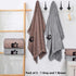 Dog Towels for Drying Dogs - Pack of 2 - Super Absorbent Soft Microfiber Pet Bath Grooming Towel for Dogs and Cats & Other Pets (M-36" * 28", Grey and Brown) by Dogvingpk