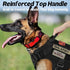 rabbitgoo Tactical Dog Harness, Heavy Duty No-Pull Vest for Large Dogs, Adjustable Military Harness, Black, M