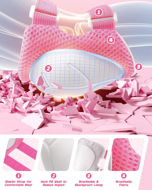 Set, 2-3-5-8-14 Set Elbow 6 Kids Bike Helmet Adjustable Helmet for Ages Year Boys Girls, Toddler Pad with Knee and Pads