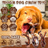 4 Pack Tough Indestructible Dog Chew Toys with Bacon Flavor - Durable Nylon Bones for Large Medium Breed