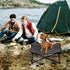 Elevated Dog Bed - Portable Raised Cot for Indoor & Outdoor, Comfortable Padded Filling, 28x28x8inch, Carrying Bag