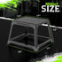 GanFindX Metal Plyometric Jumping Box, 12 Inch with 17 x 13 Inch Surface, Steel Plyo Box for Home Gym