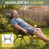 440 lbs, Backpacking Backpacking TOBTOS Portable High Back Camping Chair, Support Ultralight Folding Chair with Head