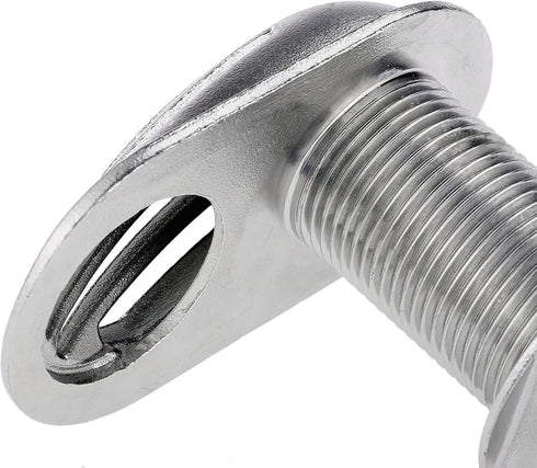 Stainless Steel 316 Boat Intake Strainer Thru-Hull, Marine Pump Hose Fitting with Rubber Washer Gaskets
