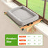 4-Sided Hammock Cat Window Perch with Bolster - Orthopedic Cat for Window Sill - Solid Hardwood & Metal Frame - Window