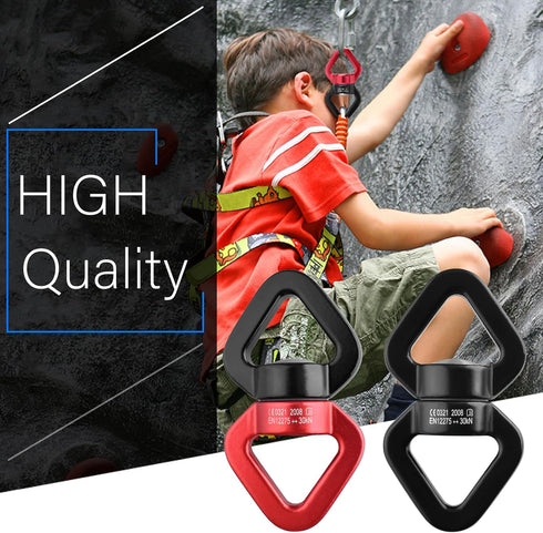 TRIWONDER Swing Swivel 30kN Micro Rotator Safety Device - Hanging Accessory for Children's Swing, Rock Climbing, Aerial
