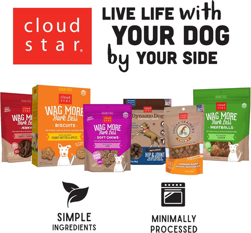 Cloud Star Tricky Trainers Crunchy Dog Training Treats 8 oz Pouch, Chicken Liver Flavor, Low Calorie