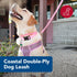 Coastal Pet Double-Ply Dog Leash - Bolt Snap Attachment to Collars and Harnesses - Nylon Dog Walking Leash for Small, Medium and Large Dogs - Pink Bright - 1" x 6'