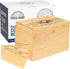 Golf Scorecard Collection Box - Organize and Display Scorecards, Photos, Keepsakes, Yardage Books with 5 Dividers