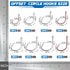 Shaddock Fishing 160pcs/box 7381 Offset Sport Circle Hooks, Black High Carbon Steel, Size: 1-5/0