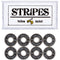 Yellow Jacket Premium Skateboard Bearings, Pro Longboard, 608 ABEC 9, Black Mamba, Pack of 8