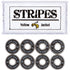 Yellow Jacket Premium Skateboard Bearings, Pro Longboard, 608 ABEC 9, Black Mamba, Pack of 8