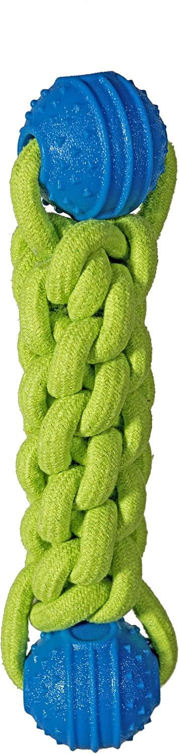 Chase 'n Chomp Rolo Super Tough Tug Floating Dental Ball Dog Toy, Large