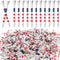 Mudder 600 Pcs 3-1/4" Golf Tees - USA Stars and Stripes Bamboo Patriotic Golf Tees for Men & Women