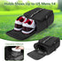 Golf Shoe Bag Holds US Mens 14 Pair of Shoes, Carrier with Free Gloves Holders and Accessory Pockets, Black