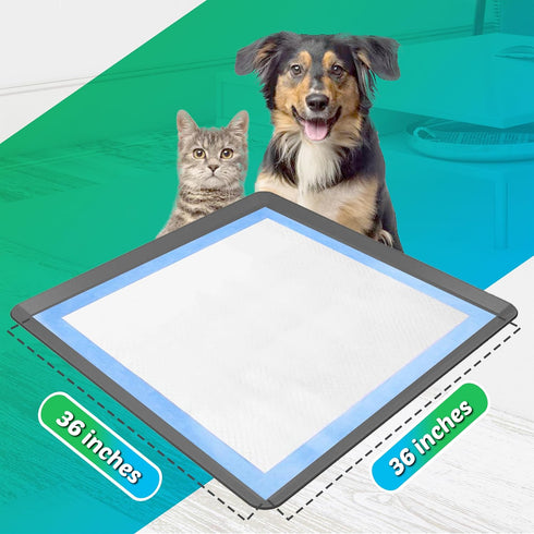 36 36 TidyFriend Dog Pee Pad Holder Tray Fits for x Wee Wee Pee Pads - Stable Grip, Raised Edges, Quick-Wipe Silicone