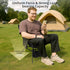 400LBS Setup Anbte Extra Height & Width Portable Camping Chair, Capacity Compact Folding Chair with Square Frame Quick