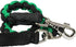 Dogs My Love Braided Rope Short Leash, 32" Long, Large, Black/Green