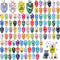 Sweetude 100 Pcs Plaid Dog Bandanas Bulk Paw Print Dog Scarf Bibs