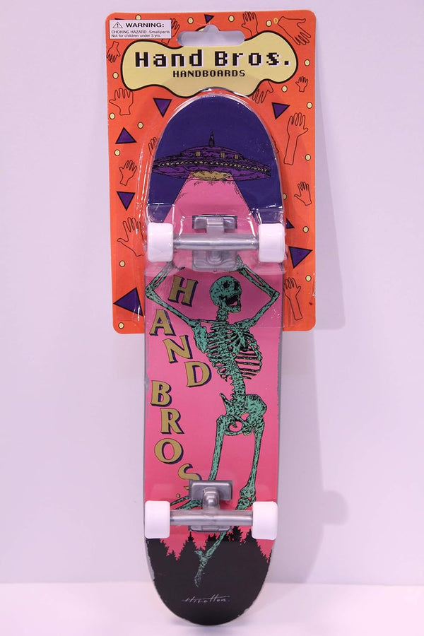 HANDBROS Handboard Skateboard 27cm Tech Large Finger Board with Grip 'SKRELETON'
