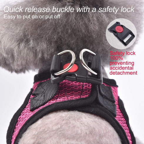 Dog Harness, Step-in Breathable Vest for Small Medium Dogs
