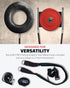 Sled Pulling Belt Adjustable Closure with 2 Sled Pulling Straps & 4 Hooks for Resistance Training, Strength, Agility