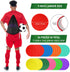 ZIECE 9 inch 9/18/27/36Pcs Poly Spots Spot Markers for Gym Floor Non-Slip Rubber Floor Dots, Agility Markers Flat Cones