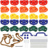 Yaegoo 25pcs Rock Climbing Holds, Includes Climbing Rope, Handles, Mounting Hardware