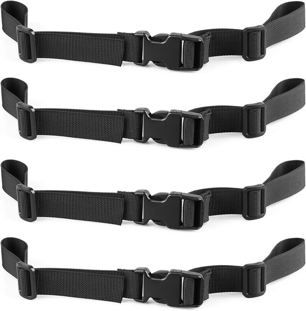 XTACER Adjustable Backpack Chest Strap, Sternum Strap Chest Belt with Buckle (Pack of 4)