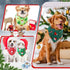 50 Set 25 (31.5 21.7 21.7) Preboun Pcs Christmas Dog Bandanas Bulk Red and Green Bandanas for Dogs Triangle Kerchief