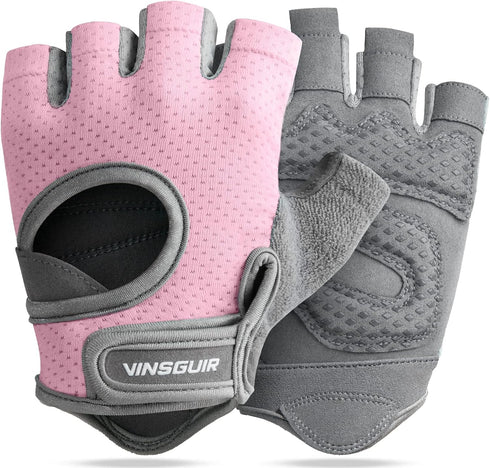VINSGUIR Workout Gloves for Women and Men, Breathable Weight Lifting Gloves for