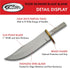 SZCO Supplies Tiger Skinner Blade Blank Knife, brass,6.5 inch by SZCO Supplies