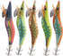 Generic 10pcs/Pack Body Luminous Squid Jigs Hooks Octopus Cuttlefish Shrimp Baits Fishing Lures