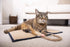 SmartyKat Clever Claws Carpet & Burlap Hanging Cat Scratch Mat, Brown/Gray with Blue Trim, One Size