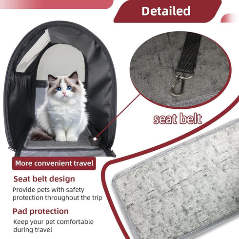 (1) Cozy Cute Baby Animal Bunny Rabbit Pet Carrier Airline Approved Soft Sided Portable Travel Pet Bag, Car Seat Safe