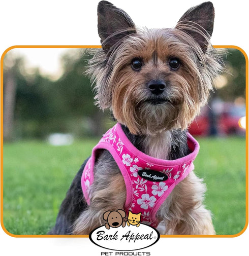 Bark Appeal Tan Plaid Step-in Dog Harness for Small-Medium Pets, Soft Vest Harness, Anti-Choke, XL