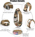 KCUCOP Military Tactical Dog Collar with 2 Patches, 1.5" Width, Adjustable Heavy Duty Metal Buckle for M, L, XL Dogs