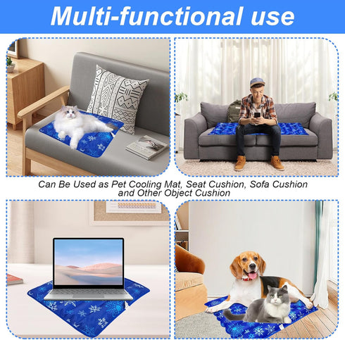 Dog Cooling Mat - Suitable for All Types of Pets, Durable Cooling Fabric for Better Cooling Sensation (Large, 29.5" x