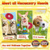 KIPRITII 25 Pack Puppy Dog Toys for Teething, Entertainment & Interaction, Chew Toys with Rope, Treat Balls & Squeaky